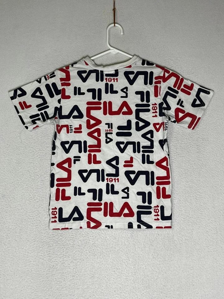 Camiseta Fila Multicolor Cuello Redondo Manga Corta 1386434 Estampado Gráfico Niños Talla M Foto 2 de 4