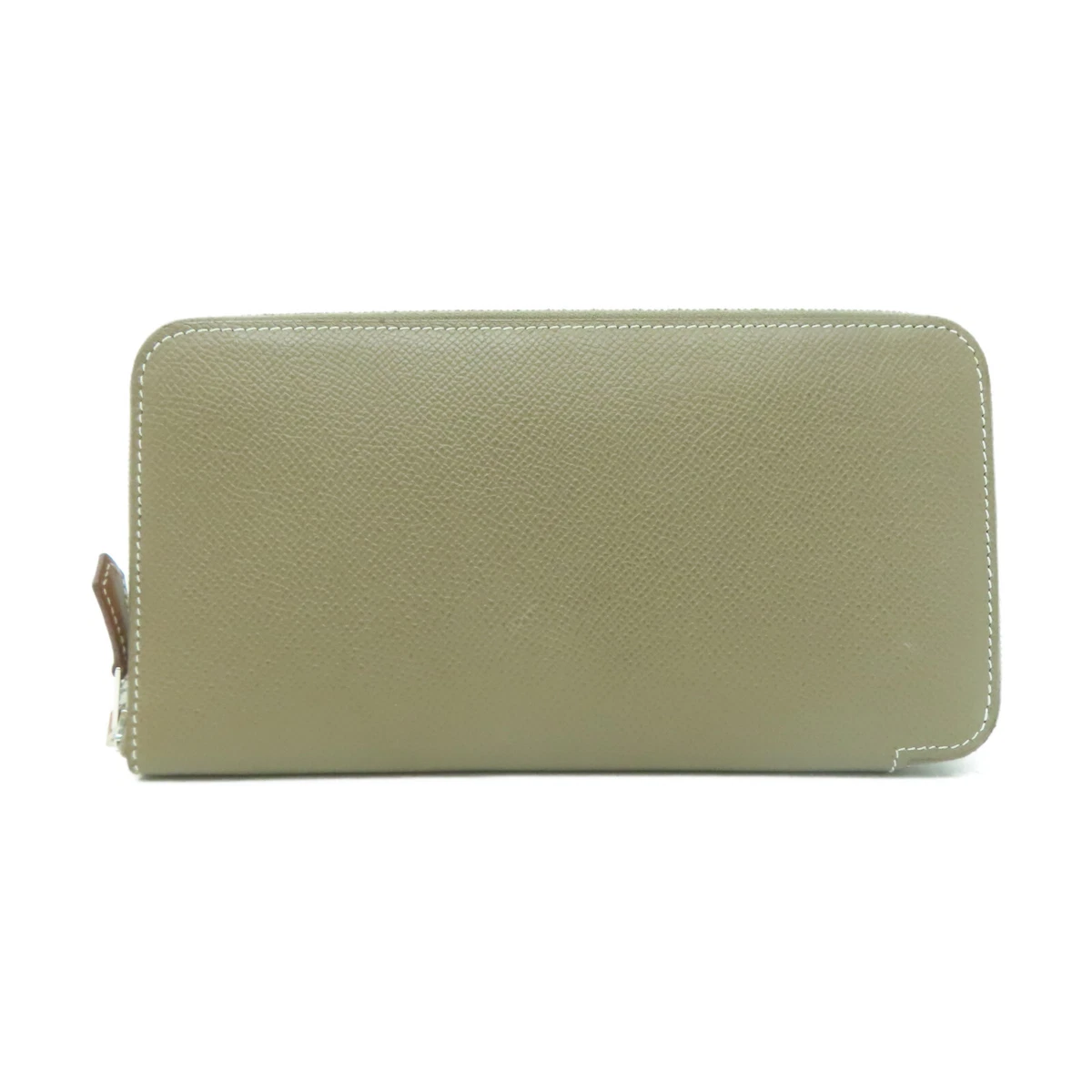 HERMES Silk In Compact Wallet Veau Epsom Calfskin Etoupe Grey eBay