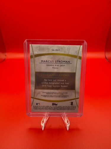 2014 topps gold certified autograph /10 marcus stroman #sa-mst - Picture 2 of 2