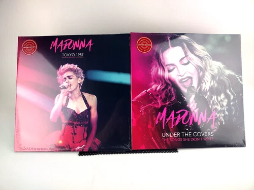 LOT OF 2 MADONNA LIMITED EDITION LPs - NEW!!! Red & Clear