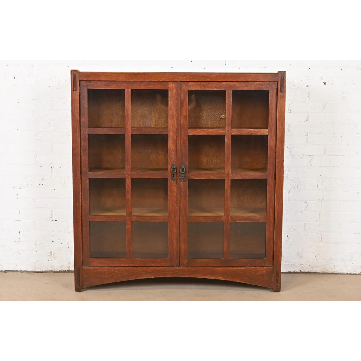 アンティーク家具　MISSION BOOKCASE UNIT QW Amish Craftsman Mission Bookcase – Quality Woods Furniture