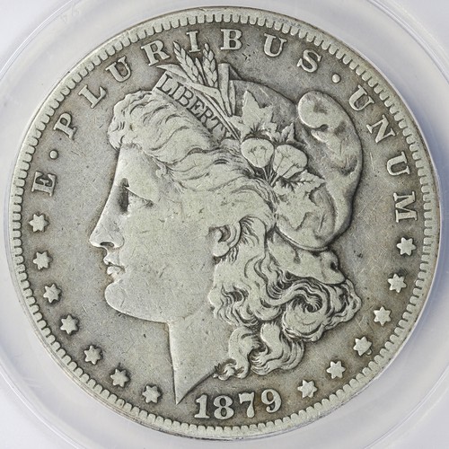 1879-S Rev of 78 Top 100 $1 Morgan Dollar ANACS ss25 Details zerkratzt gereinigt - Bild 3 von 4