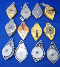 Lot Of Vintage Stanley Chalk-O-Matic & Strait Line Plumb Bob Chalk Line Tools