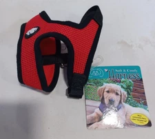 FurHaven Soft & Comfy Harness Size Small Neck 8" - 10" Red Polyester