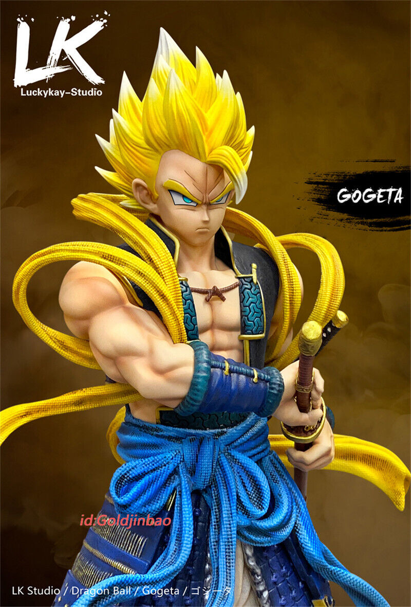 LK Studio 1/6 Dragon Ball Samurai Gogeta Blue Hair Resin Painted