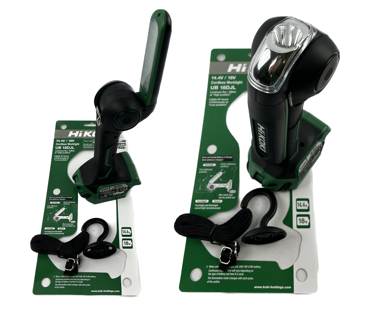 Hikoki Grün Arbeitsleuchte, Akku Led Lampe (230 Lm) - Bild 2