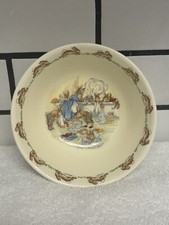 Royal Doulton Easter Bunnykins Bowl "Bath Time" 1936 English Fine Bone China