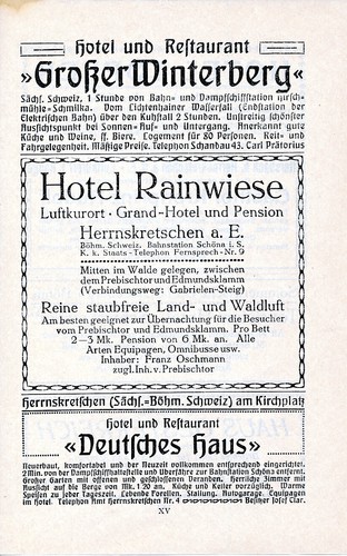 CZ Rainwiese Balzhütte 1914 orig. Wanderkarte Mezni Louka Na Tokáni Jetřichovice - Picture 3 of 3