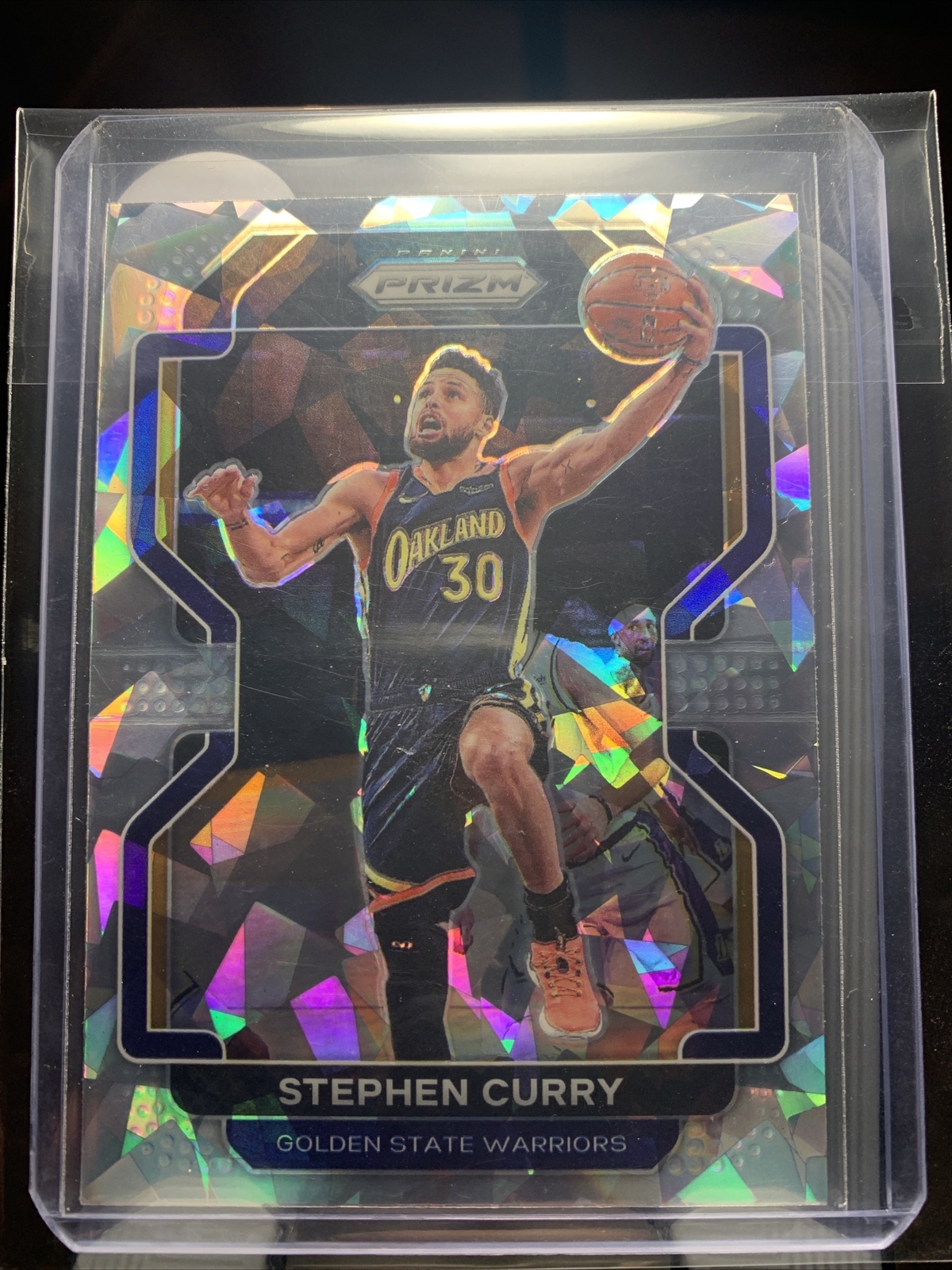 2021-22 Panini Prizm Stephen Curry Cracked Ice SP #154 Warriors B-30