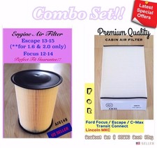 Engine & Cabin Air Filter for 13-19 ESCAPE 12...