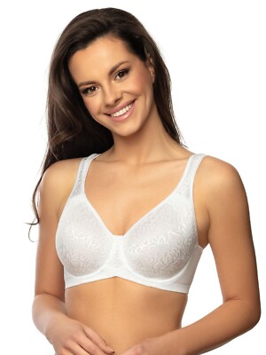 VIANIA Bügel BH Rose 244460 Gr. 75-100 B-E in Weiss oder Schwarz