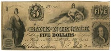 1844 Bank of Norwalk Ohio $5 OH No.15717 (L4750)