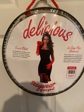 New Truest Blood Lady Gothic Vampire Costume Vampiress Dress Hat Adult Size S/M