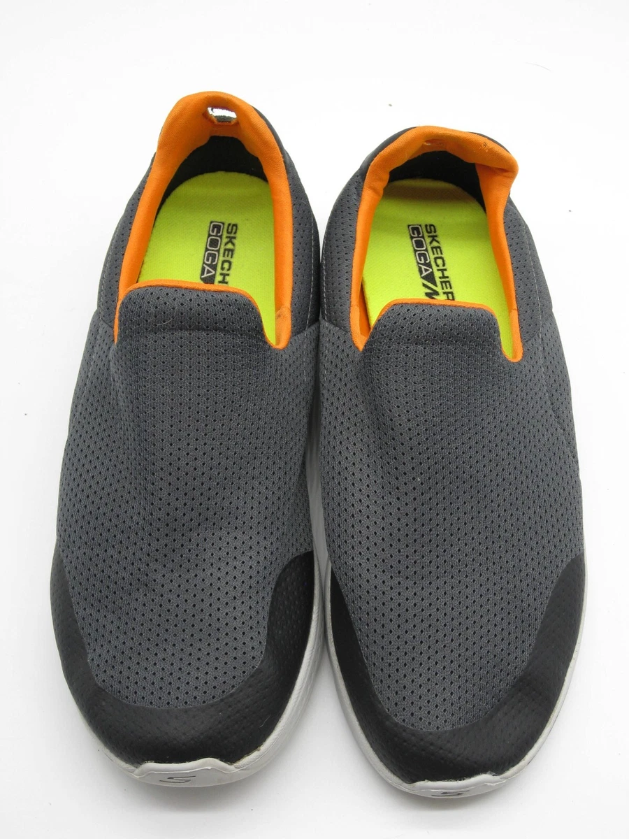 SKECHERS PERFORMANCE GO WALK 4 GOGA MAX 54152 MEN S 9 SLIP ON SHOES CHARCOAL ORG