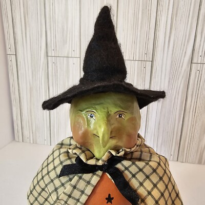 Halloween Vintage Vicki Smyers Esc Trading Company Witch Primitive
