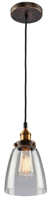 Artcraft Lighting AC10161 Greenwich-1 Light Pendant in Urban Retro Style New