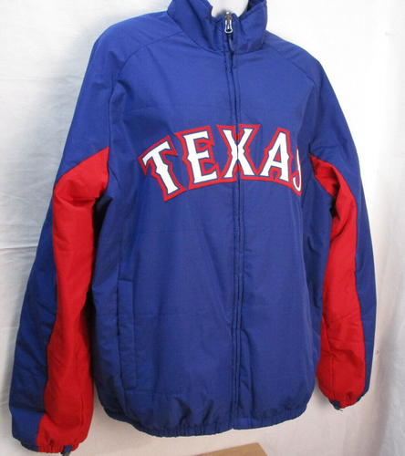 Authentic Collection Majestic Texas Rangers MLB Full Zip Puffer Jacket Size M - Picture 2 of 16