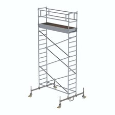 Rollgerüst mit Fahrbalken, Alugerüst, Fahrgerüst, Rollrüstung, Gerüst, AH 6,50