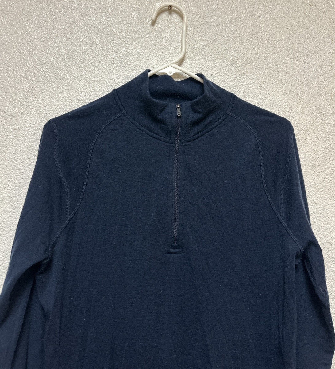 SMARTWOOL MEN'S Blue NTS MID 250 1/4 ZIP T SW0SS603 Merino
