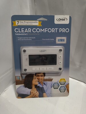 Thermostat ORBIT 'Clear Comfort Pro' 7 Day Programmable NEW SEALED