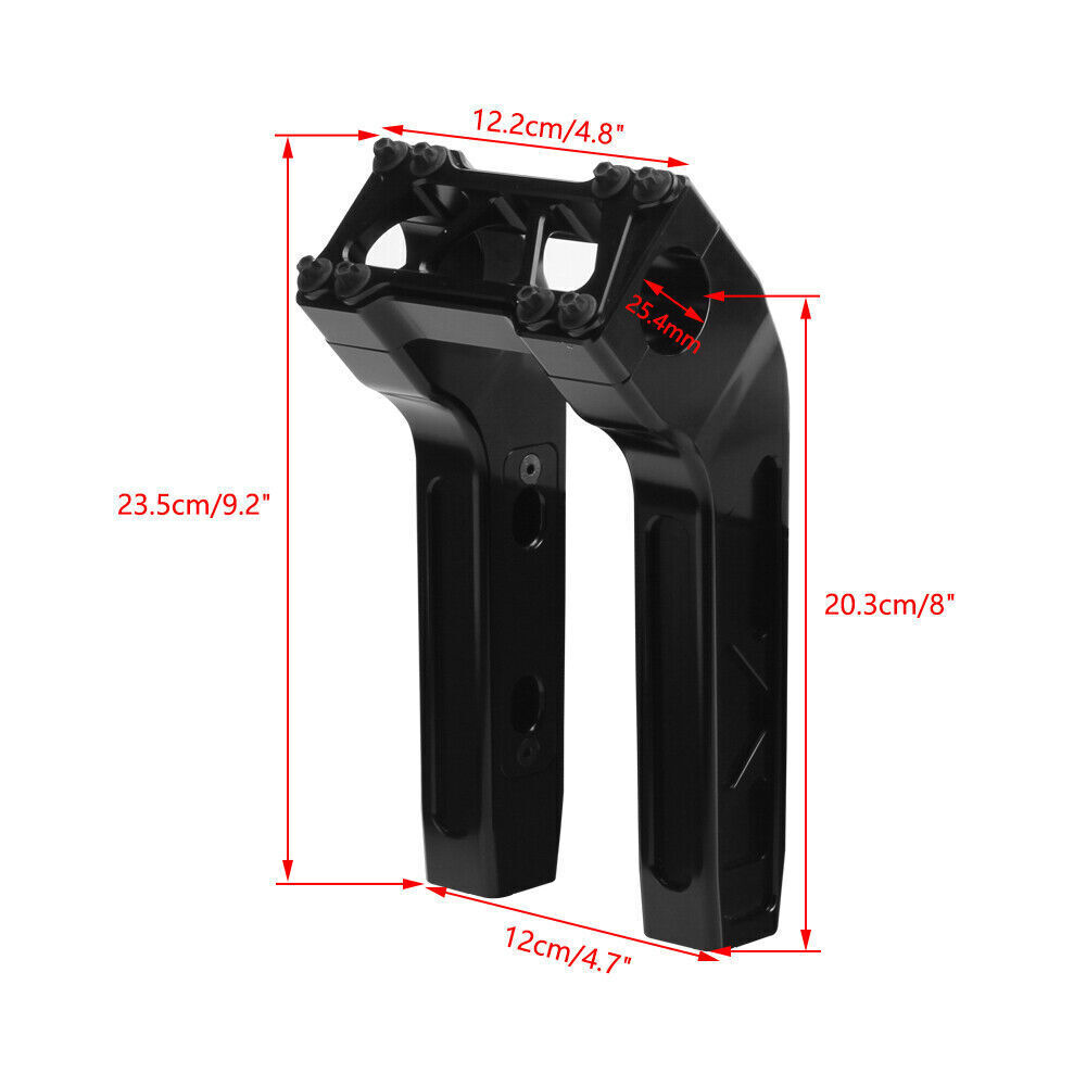 1" Handlebar Riser Kit for Harley Dyna Softail Low Rider S ST Fat Bob FXFB FXFBS