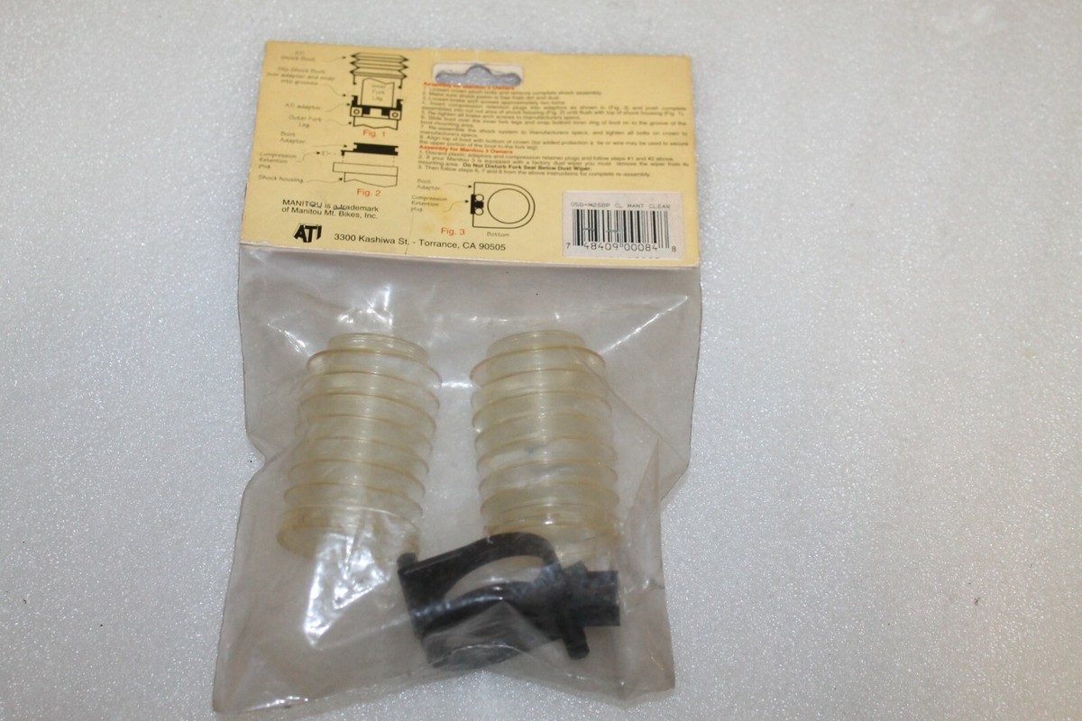 Set De Foulards/Soufflets ATi Pour Fourche Answer Manitou 2 & 3 - Transparent VTT 26"