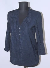Ralph Lauren Polo Jeans Company womens blue blouse shirt Size S