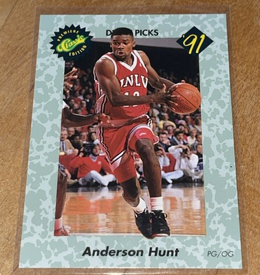 1991 Classic Draft Picks Basketball Trading Card #46 ANDERSON HUNT