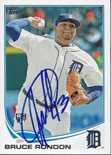 Bruce Rondon Detroit Tigers 2013 Topps Update Signed Card