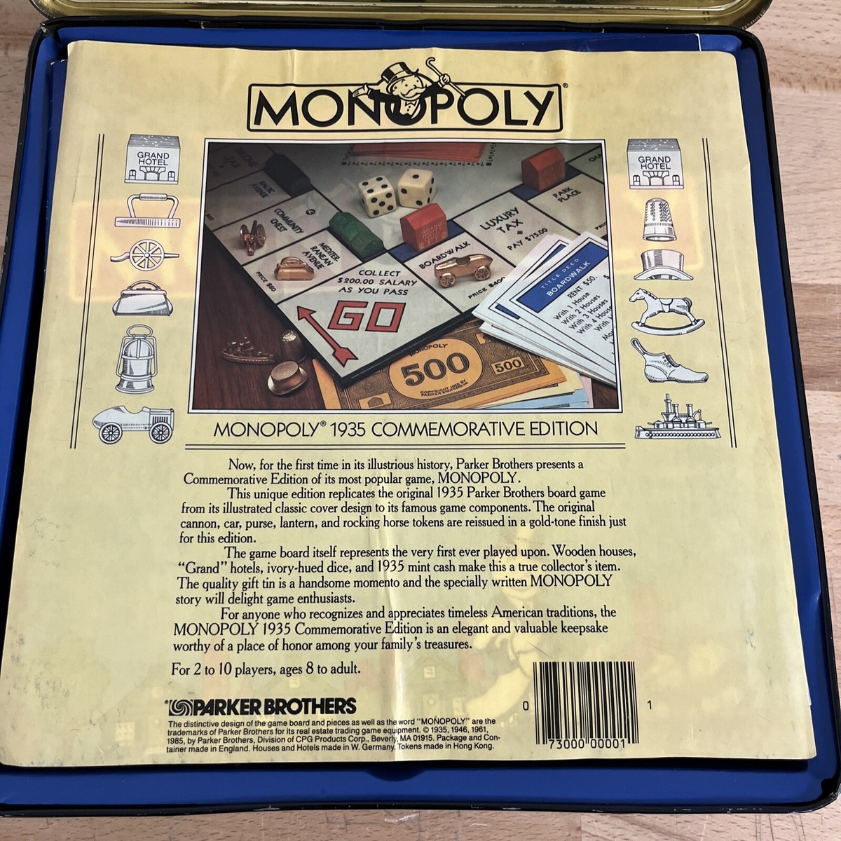 1935 Monopoly Commemorative Edition Complete in Good Condition | eBay
