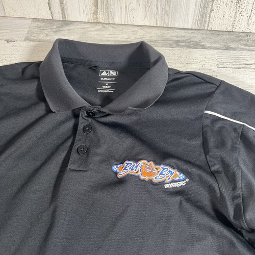 Adidas Men’s Bad Boy Mowers ClimaLite Golf Polo Shirt Black Size XL (1) - Picture 2 of 5