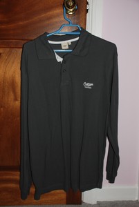 COTTON-TRADERS-LONG-SLEEVE-WINTER-RUGBY-SHIRT-SIZE-MEDIUM-GREY-NEW
