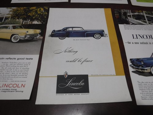 Lot of 7 Vintage Lincoln Magazine ads - 1947, 1955 and more - Picture 6 of 8