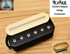 G.M. HexRail Hight Output (52mm) Bridge Humbucker Zebra