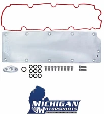 ICT Billet Gen 4 LS Non-DOD Valley Cover w/ Oil Sensor Port - Machined Finish