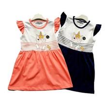 Girls 10-Pack/2 Colours Dress (3y-8y) Unicorn Wholesale Bulk Clothing Supplier