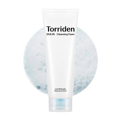 Torriden DIVE-IN niedermolekularer Hyaluronsäure Reinigungsschaum, Kbeauty, Probe