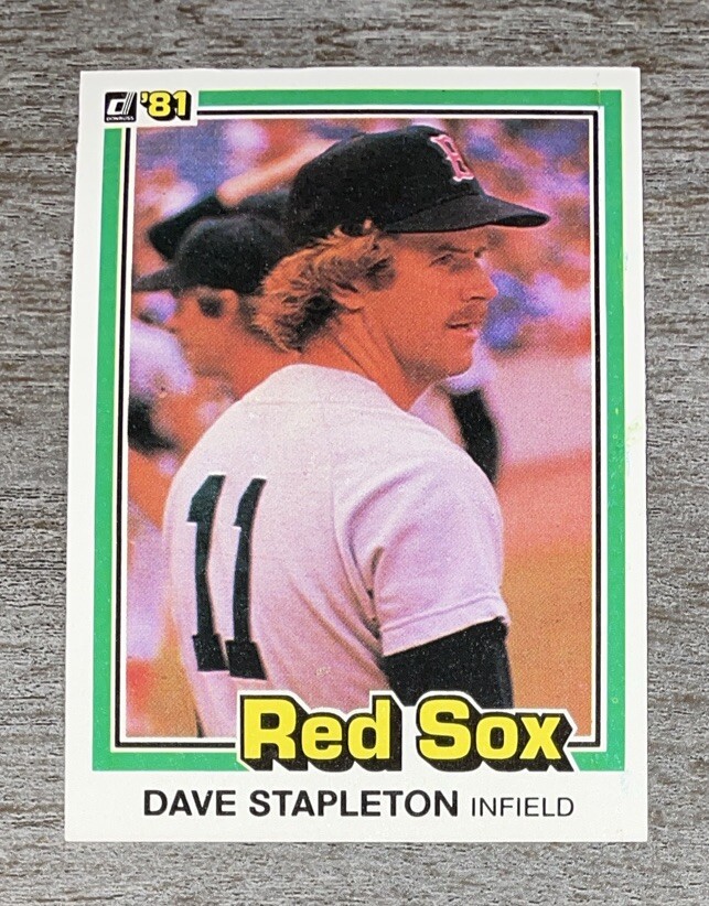 Dave Stapleton 1981 Donruss Red Sox #544  *D322*  Set Break