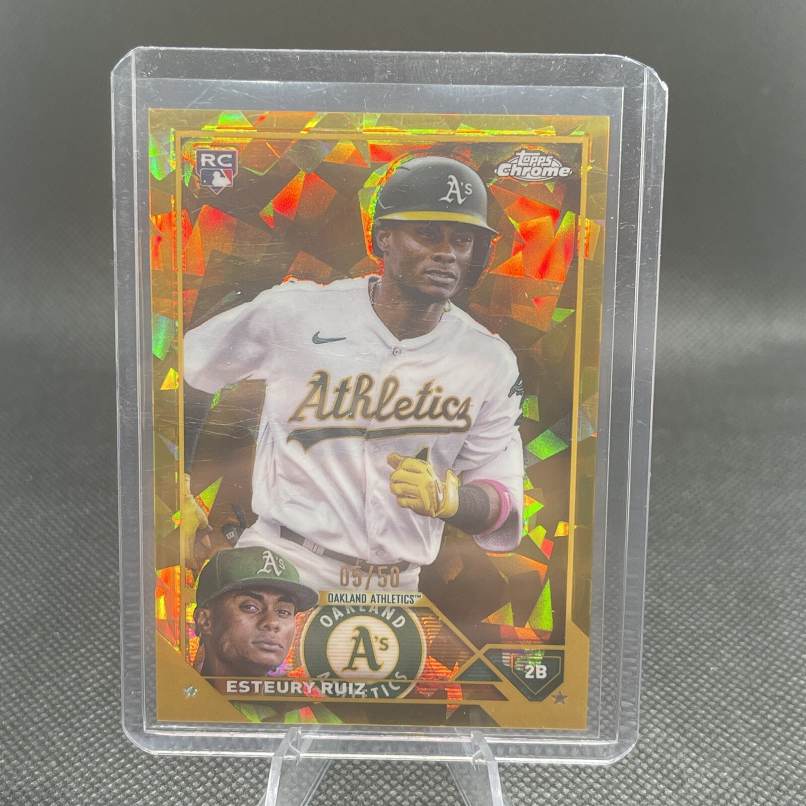 2023 Topps Chrome Sapphire Edition - Orange #650 Esteury Ruiz /25 (RC)