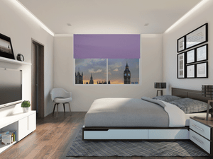 Details About Lilac 210cm Thermal Blackout Roller Blind Blinds 7ft