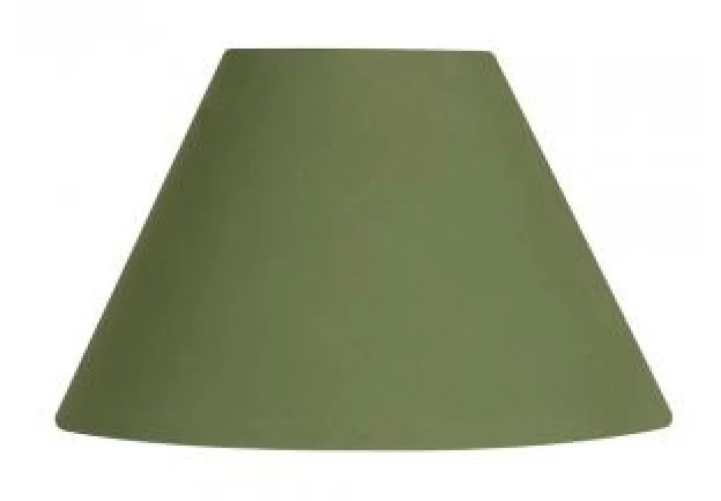 Lampshade Green 16"" Coolie Olive Premium Cotton 400mm Oaks Lighting S501/16 OL