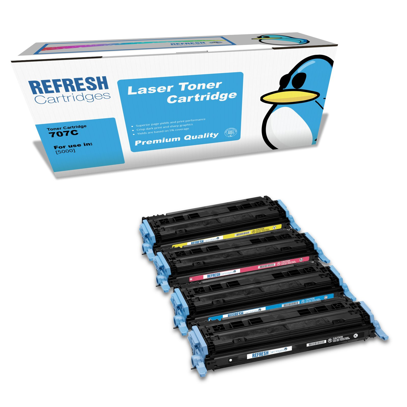 Refresh Cartridges Value Pack 707 Toner Compatible With Canon Printers