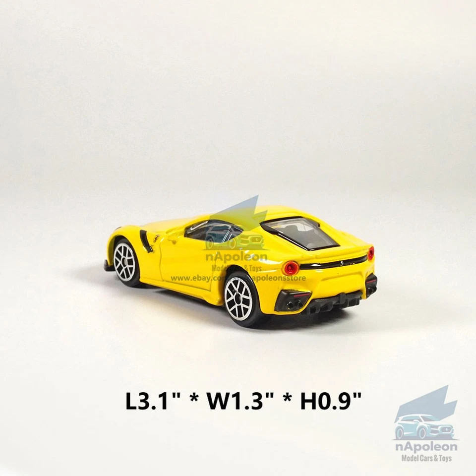 Bburago 1:58 Ferrari F12 tdf модель автомобиля литой автомобиль коллекции подарок желтый - Изображение 2 из 4