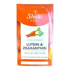 Lutein and Zeaxanthin Peach and Carrot Flavor, 15 sachets of 10g. Shelo NABEL.