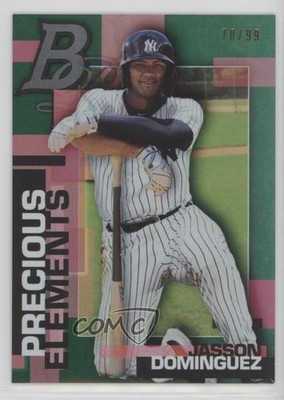 2020 Bowman Platinum Wal-Mart Precious Elements Green 78/99 Jasson Dominguez uk2