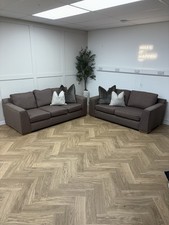 Brown Full Back 3 & 2 Seater Sofa Set - Delivery Available