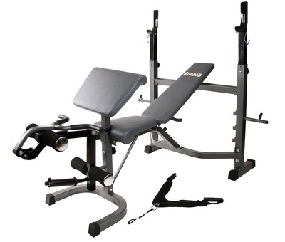 Olympic Weight Bench, Workout Equipment for Home Workouts, Bench Press with P...
