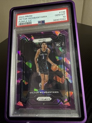 2023-24 Panini Prizm - Victor Wembanyama #136 Purple Ice Prizm /149 (RC)
