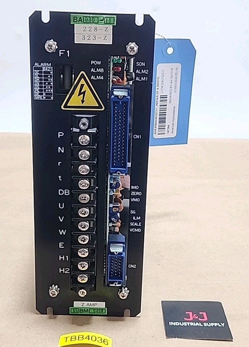 REPAIRED BY AH* Sanyo Denki 65BA030VDT11 BL Super Servo Amplifier