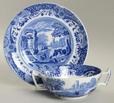 Spode Blue Italian Cream Soup Saucer 1229412